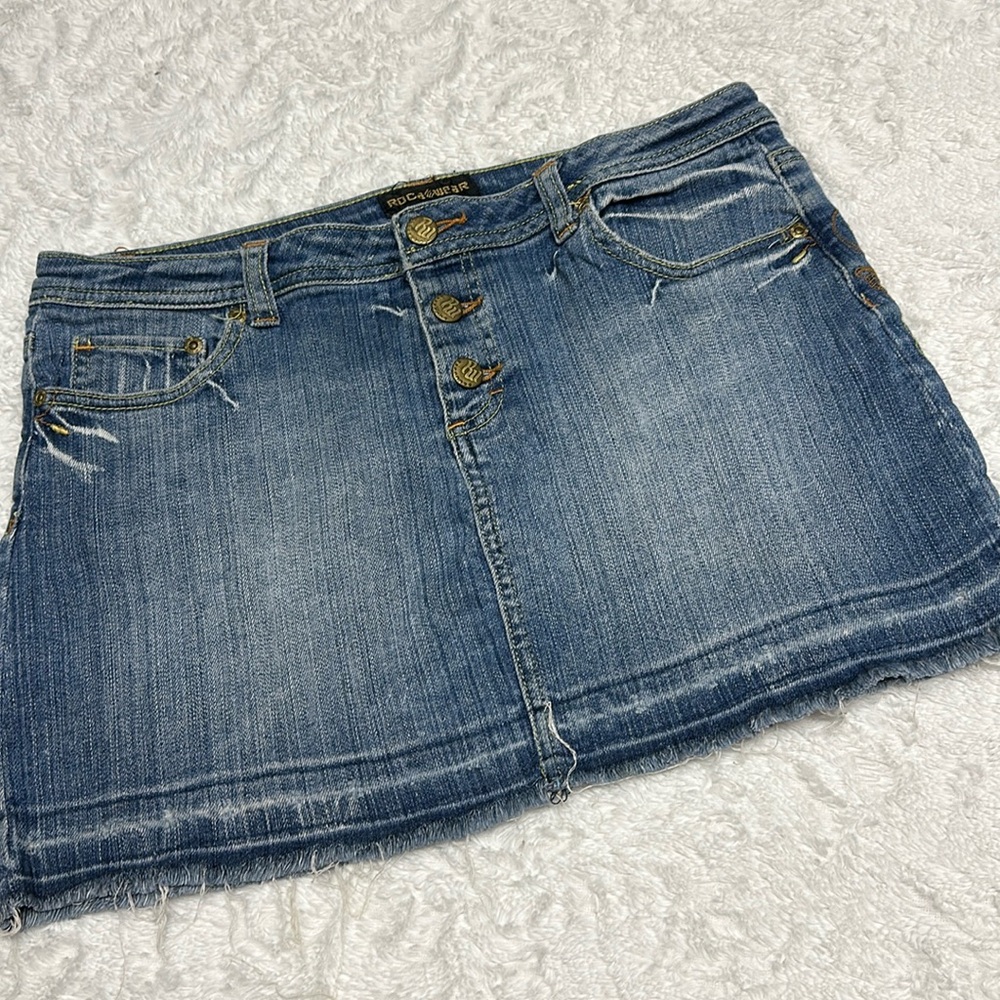 Women’s Vintage Rocawear Denim Mini Skirt